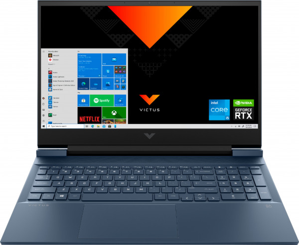 

Ноутбук HP Victus 16-e0080ur 16.1" IPS 1920x1080, AMD Ryzen 5 5600H 3.3 ГГц, 8Gb RAM, 512Gb SSD, NVIDIA GeForce RTX 3060-6Gb, без OC, синий (4E1L2EA), 16-e0080ur