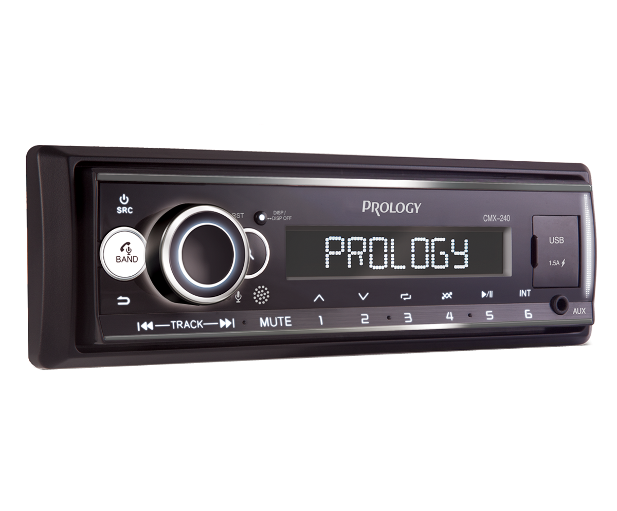 Автомагнитола Prology CMX-240, 1 DIN, 4x55 Вт, черный