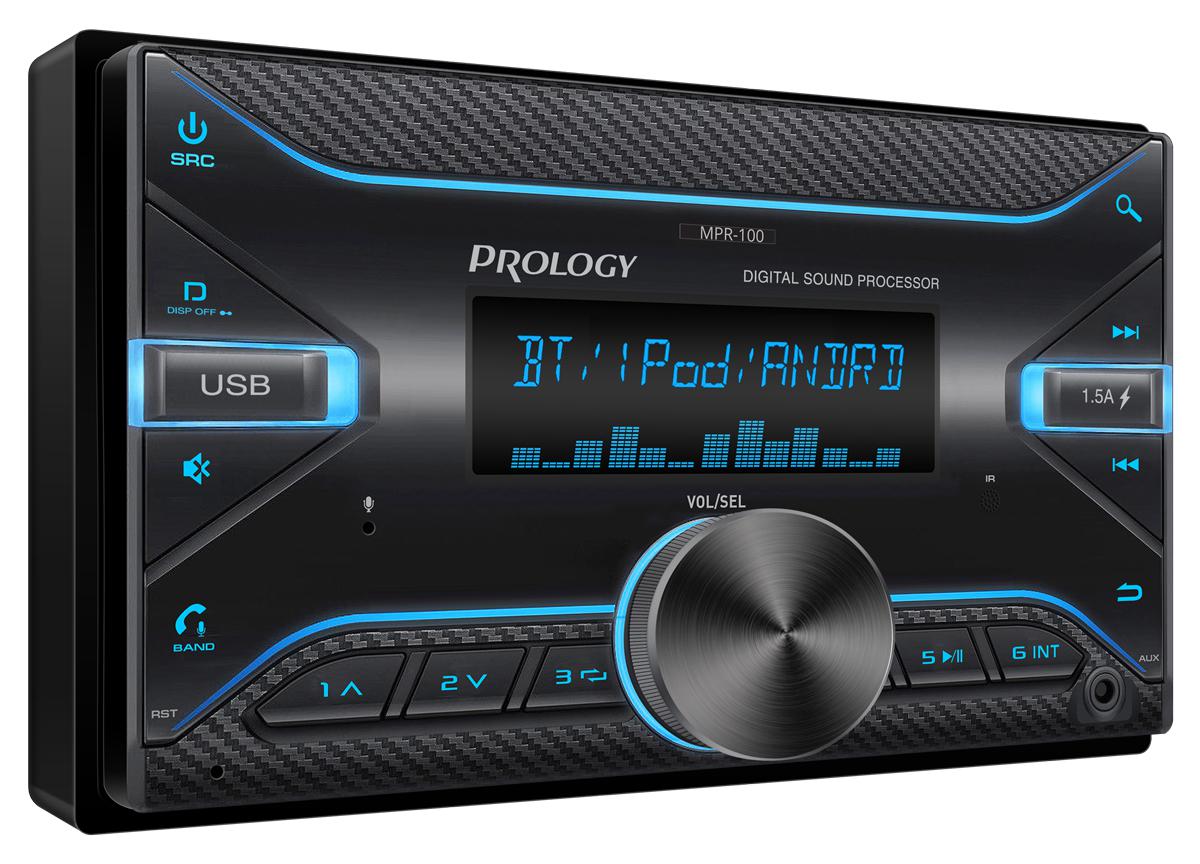 

Автомагнитола Prology MPR-100, 2 DIN, 4x55 Вт, USB, Bluetooth, черный (PRMPR100), MPR-100