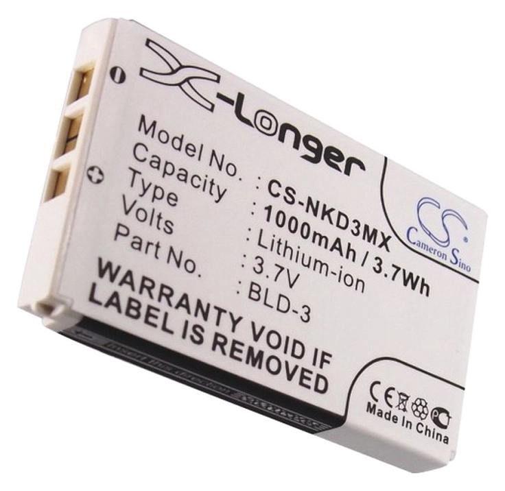 Аккумулятор CameronSino CS-NKD3MX/BLD-3, CS-NKD3MX для Nokia 7250i, 7210, 6610, 6560, 6225, 6200, 3300, 3205, 3200, 6220, 2100, 7250, 3205i, 6585, 6610i