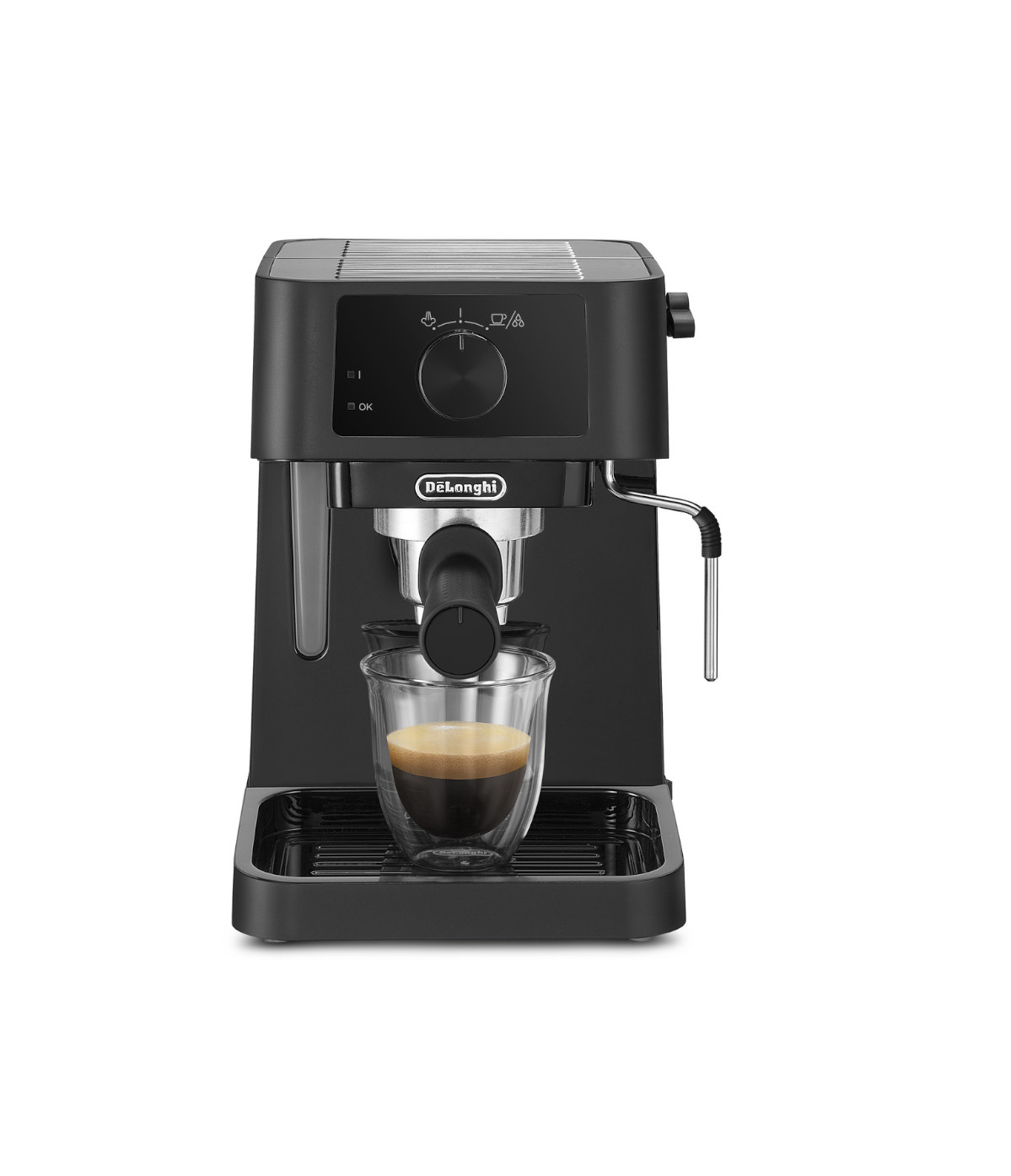 

Кофеварка рожковая De'Longhi Stilosa EC230.BK, молотый, 1л, ручной капучинатор, черный, 1100Вт, EC230.BK