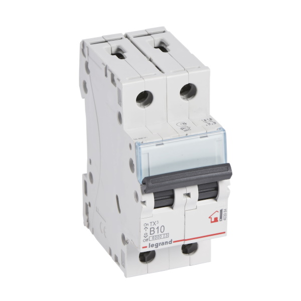 

Выключатель автоматический Legrand TX3 двухполюсный (2P/2П) 10A B 6кА (403984)