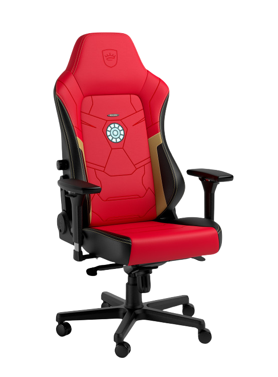 Кресло игровое Noblechairs Hero Iron Man Ed. , черный/красный (NBL-HRO-PU-IME)