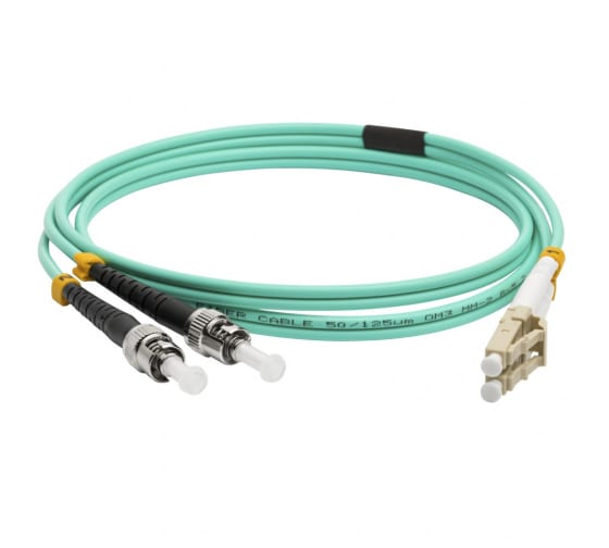 

Патч-корд оптический LANMASTER, LC/PC-ST/PC, многомодовый, 50/125, OM3, двойной, 5м, бирюзовый (LAN-2LC-2ST/OM3-5.0)
