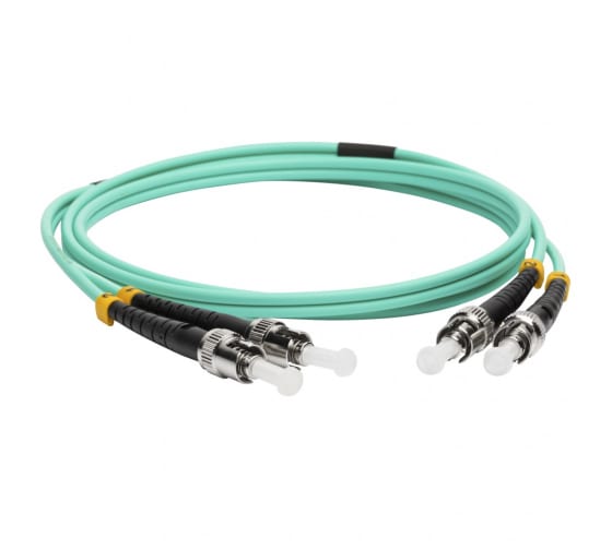 

Патч-корд оптический LANMASTER, ST/PC-ST/PC, многомодовый, 50/125, OM3, двойной, 2м, бирюзовый (LAN-2ST-2ST/OM3-2.0)