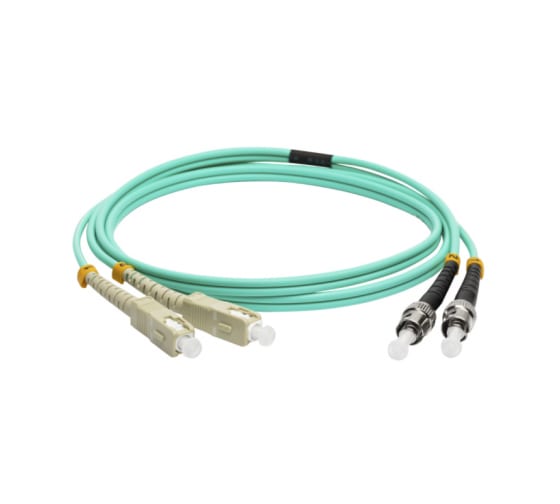 

Патч-корд оптический LANMASTER, SC/PC-ST/PC, многомодовый, 50/125, OM3, двойной, 5м, бирюзовый (LAN-2SC-2ST/OM3-5.0)