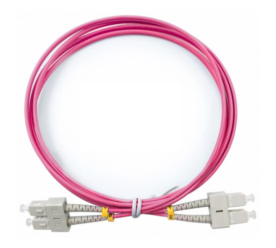 

Патч-корд оптический LANMASTER, SC/PC-SC/PC, многомодовый, 50/125, OM4, двойной, 1м, розовый (LAN-2SC-2SC/OM4-1.0)