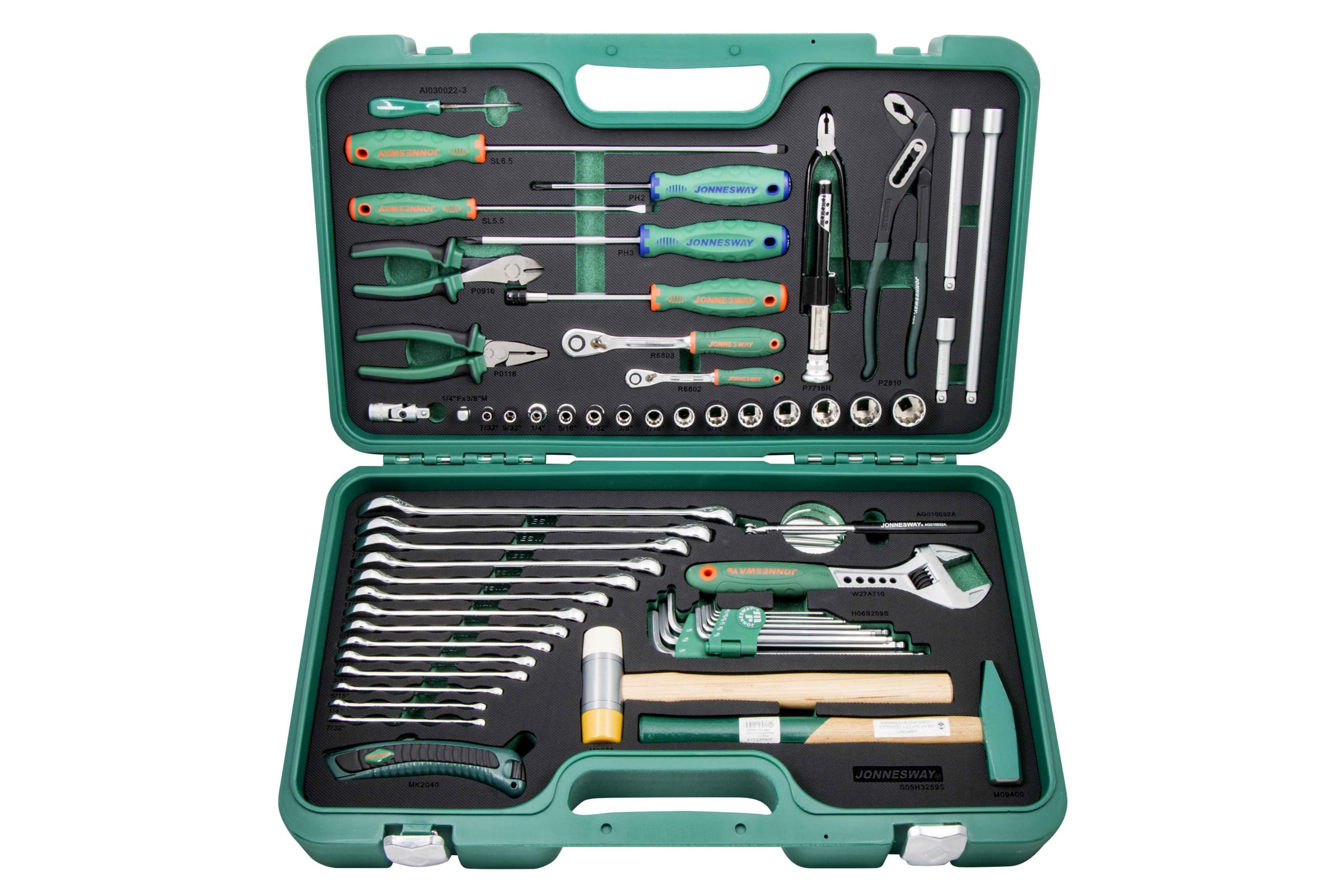 

Набор инструментов Jonnesway S05H3259S, предметов в наборе: 59шт., специализированный, пластиковый кейс (46242), S05H3259S