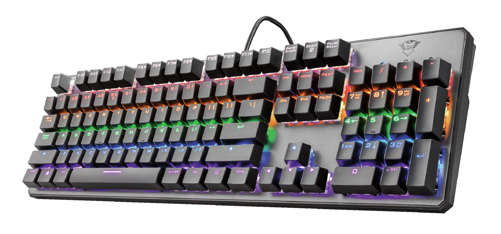 

Клавиатура проводная Trust GXT 865 ASTA, механическая, подсветка, USB, черный (22630), GXT 865 ASTA