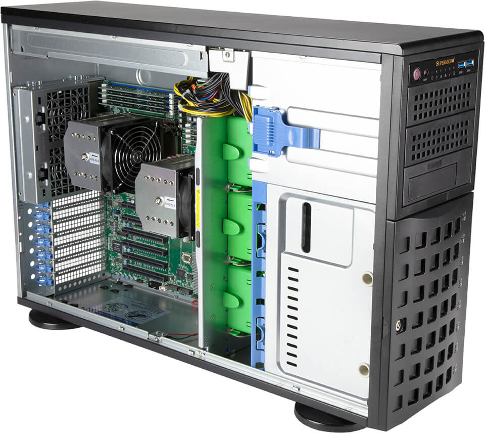 

Серверная платформа SuperMicro 740A-T, 2xSocket4189, 16xDDR4, 8x2.5/3.5 HDD HS, 2xM.2-PCI-E, 2GLAN, IPMI, Redundant 2x1200 Вт, 4U (SYS-740A-T), 740A-T