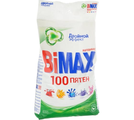 

Стиральный порошок BIMAX "100 пятен", для белого белья, 6кг, автомат (506-1), "100 пятен"