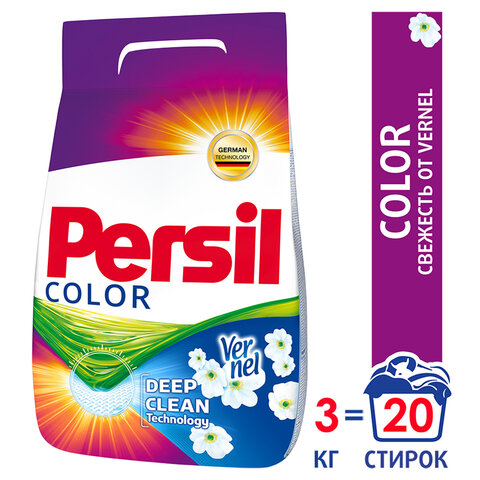 

Стиральный порошок PERSIL Color, для цветного белья, 3кг, автомат (2466247), Color