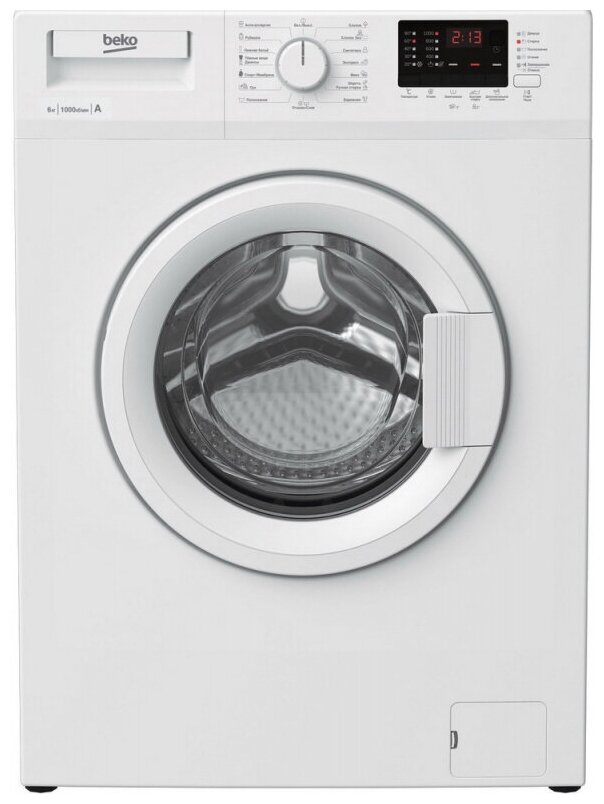 Стиральная машина Beko WRE65P2BWW, 6 кг, 1000 об/мин