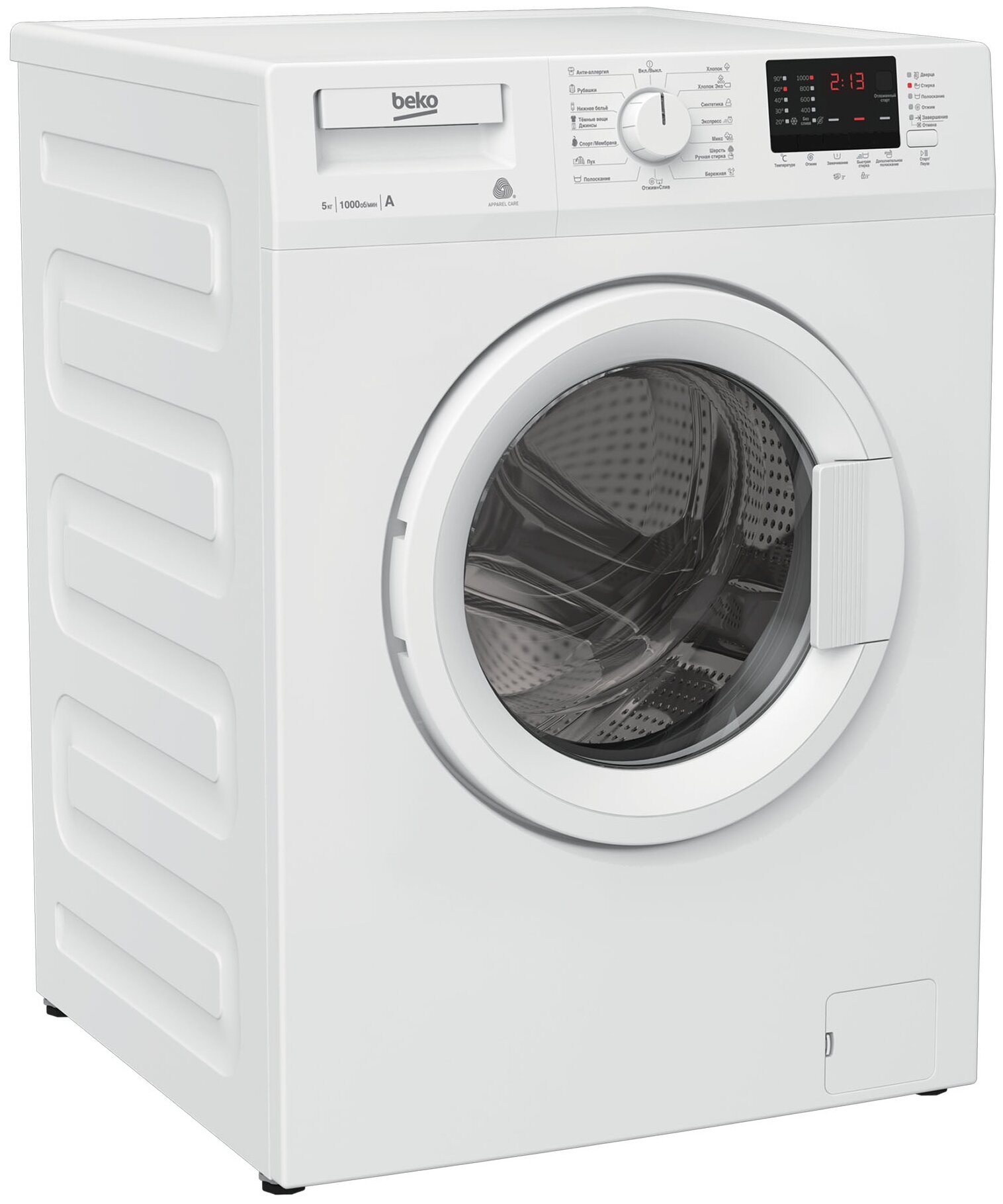 Стиральная машина Beko WRE55P2BWW, 5 кг, 1000 об/мин, 1049265 купить в  Новосибирске в интернет-магазине e2e4