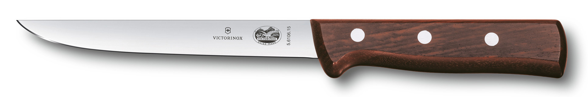 

Нож кухонный, обвалочный для разделки мяса Victorinox, лезвие 15 см (5.6106.15), Коричневый