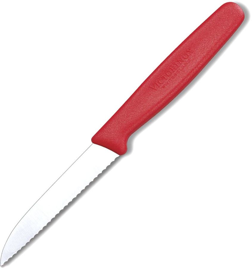 

Нож кухонный для чистки овощей и фруктов Victorinox Standart, лезвие 8см (5.0431), Красный