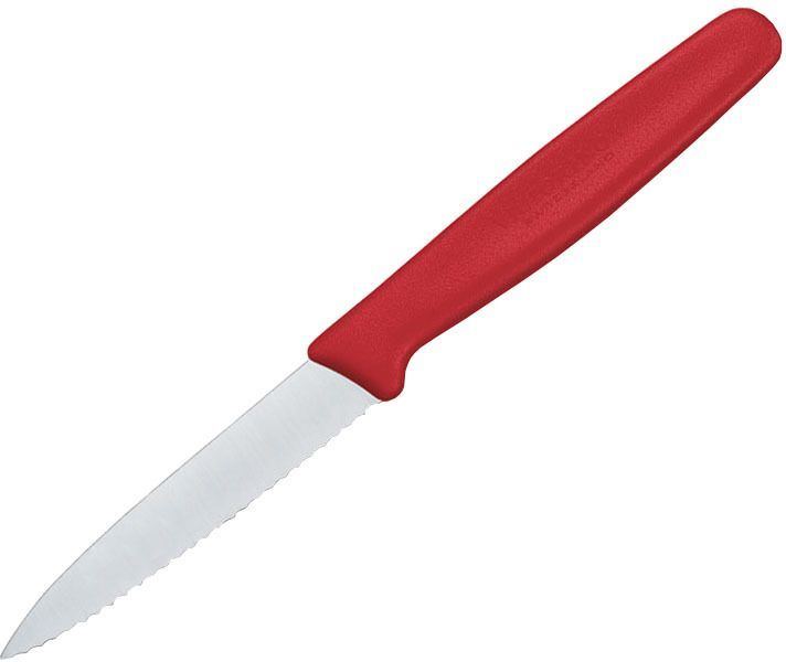 

Нож кухонный для чистки овощей и фруктов Victorinox Standart, лезвие 8см (5.0631), Красный