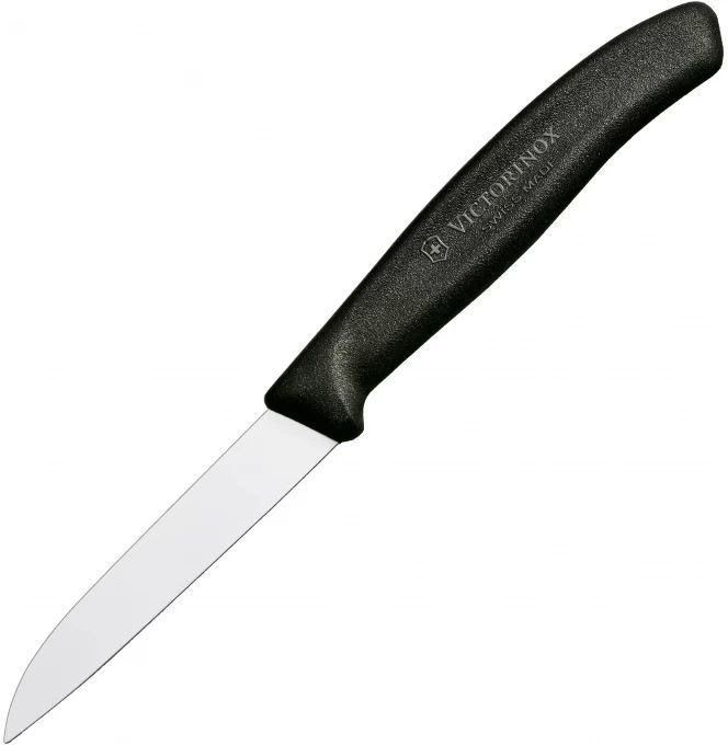 

Нож кухонный для овощей Victorinox Swiss Classic, лезвие 8 см (6.7403), Черный