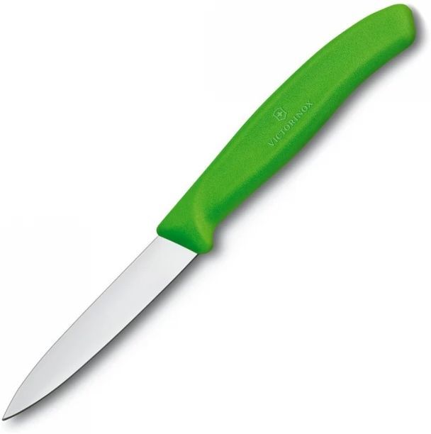 

Нож кухонный для чистки овощей и фруктов Victorinox Swiss Classic, лезвие 8 см (6.7606.L114), Зеленый