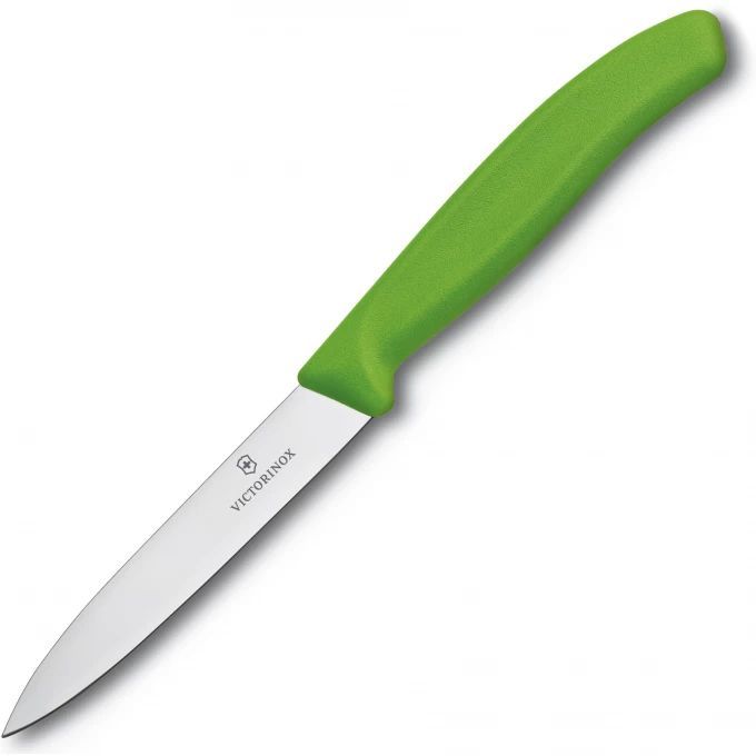 

Нож кухонный для овощей Victorinox Swiss Classic, лезвие 10 см (6.7706.L114), Зеленый