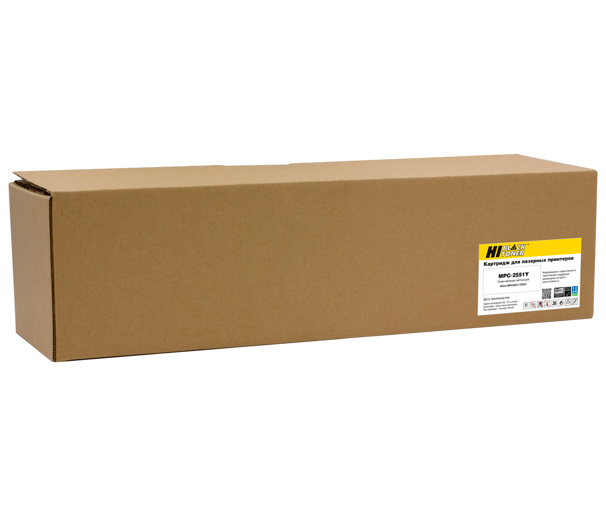 

Картридж лазерный Hi-Black HB-Type MPC2551Y (MPC2551E/841507), желтый, 9500 страниц, совместимый для Ricoh Aficio MPC2051/C2551