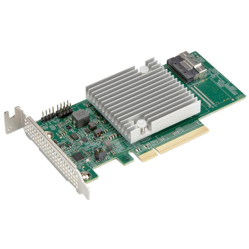 

Адаптер HBA Supermicro AOC-S3808L-L8IT, SAS/SATA 12G, 8-port (SlimSAS), PCI-Ex8, Retail (AOC-S3808L-L8IT-O), AOC-S3808L-L8IT