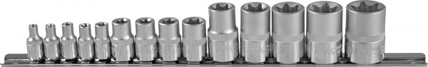

Набор головок торцевых TORX Jonnesway S06H414S, предметов в наборе: 14 шт., 1/4", 3/8", 1/2"DR, (47262), S06H414S