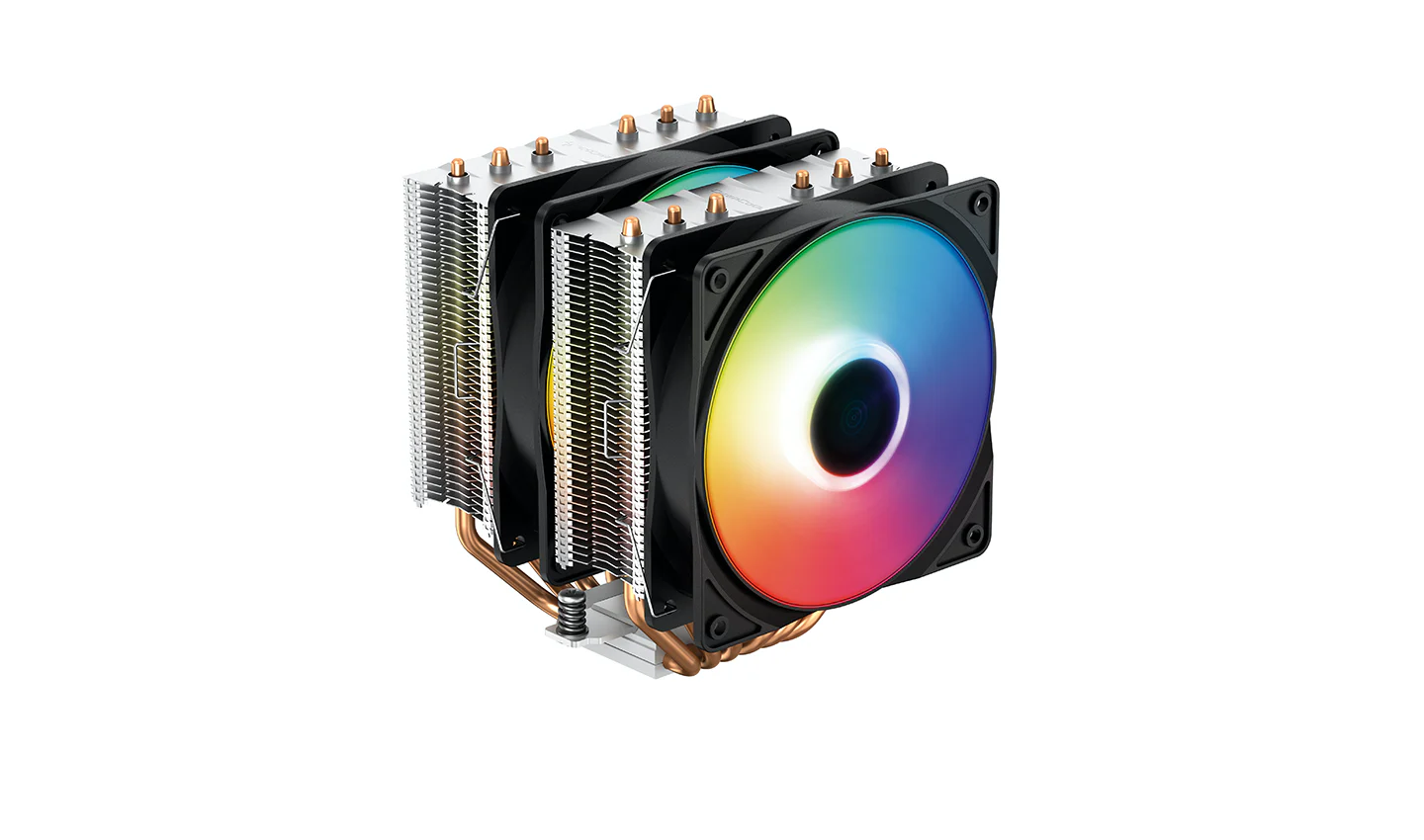 

Кулер для процессора DeepCool NEPTWIN V3 для Socket/115x/1200/2011/2011-3/2066/AM4, 120мм, 1500rpm, 27 дБА, 220Вт, 4-pin PWM, Al+Cu, RAINBOW (DP-MCH6-NT-V3), NEPTWIN V3