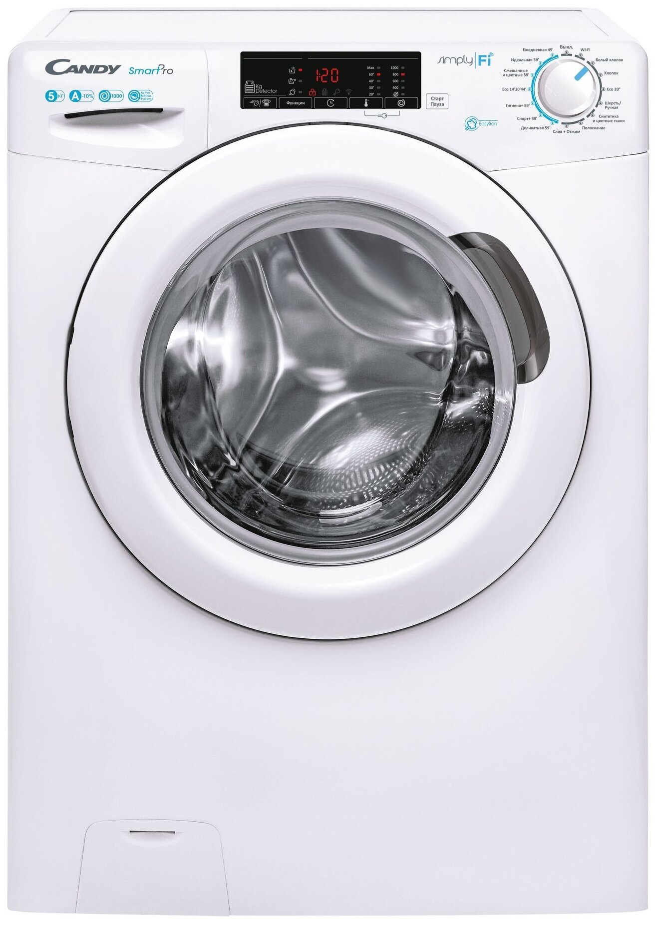 

Стиральная машина Candy CO4 105T1/2-07, 5кг, до 1000 об/мин, белый (31010605), 105T1/2-07