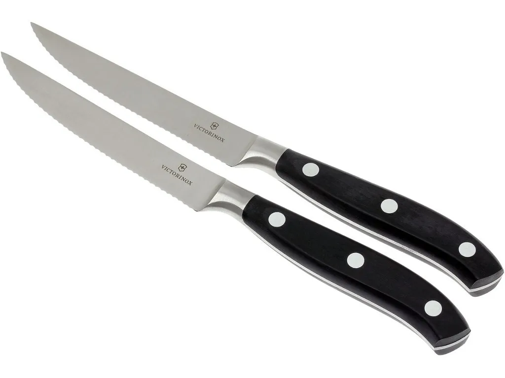

Набор ножей Victorinox Forged Steak, 2шт., черный (7.7242.2W), 0