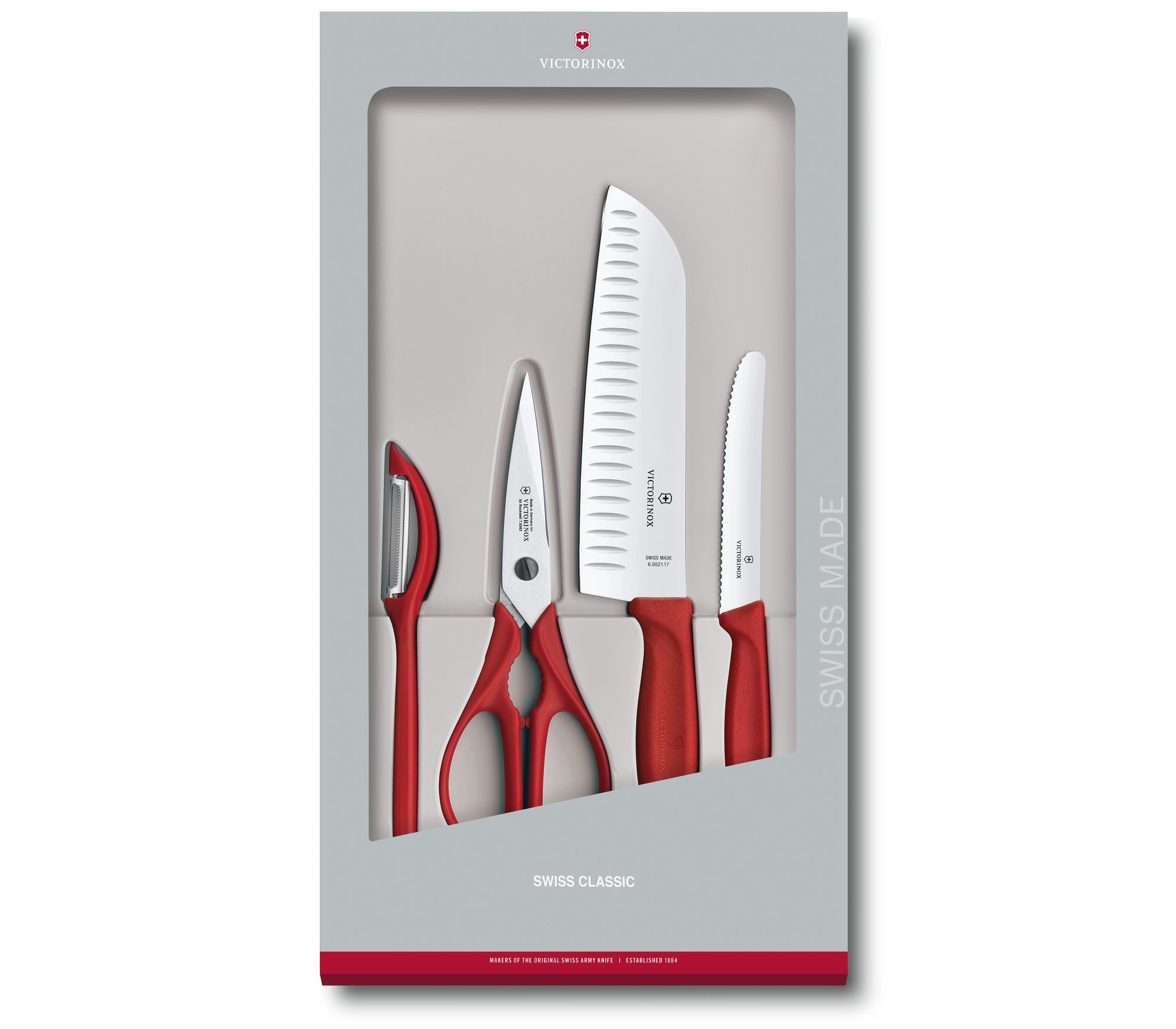 

Набор ножей Victorinox Swiss Classic Kitchen, 2шт., красный (6.7131.4G)