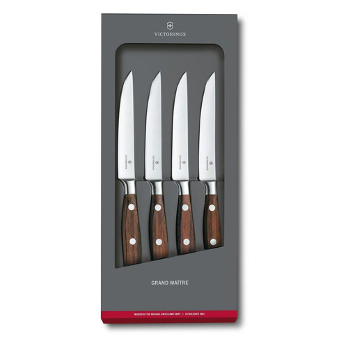 

Набор ножей Victorinox Grand Maitre Steak, 4шт., дерево (7.7240.4), 0