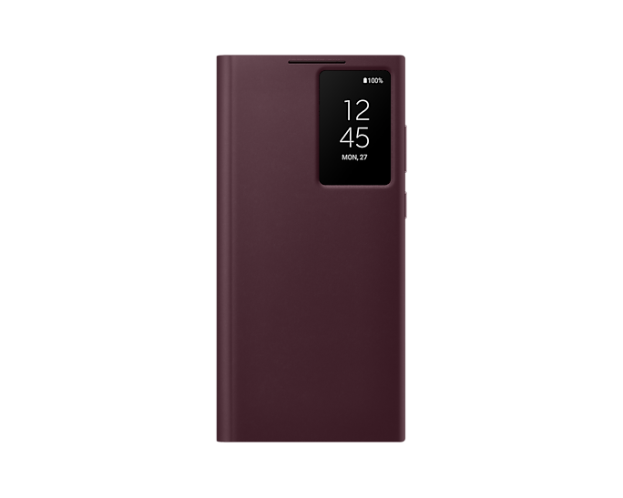 

Чехол-книжка Samsung Smart Clear View Cover для смартфона Samsung Galaxy S22 Ultra, Поликарбонат, полиуретан, термопластичный полиуретан, микрофибра, алюминий., Бургунди (ZS908CEEGRU)
