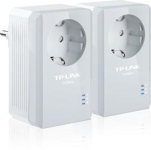 Комплект адаптеров Powerline TP-LINK TL-PA4010P KIT, 1x100 Мбит/с