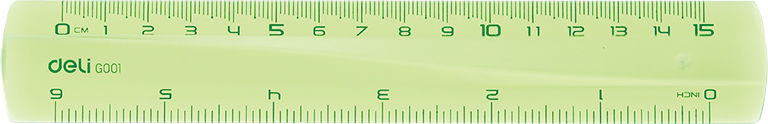 

Линейка Deli 15см, пластик, в ассортименте (EG00102)