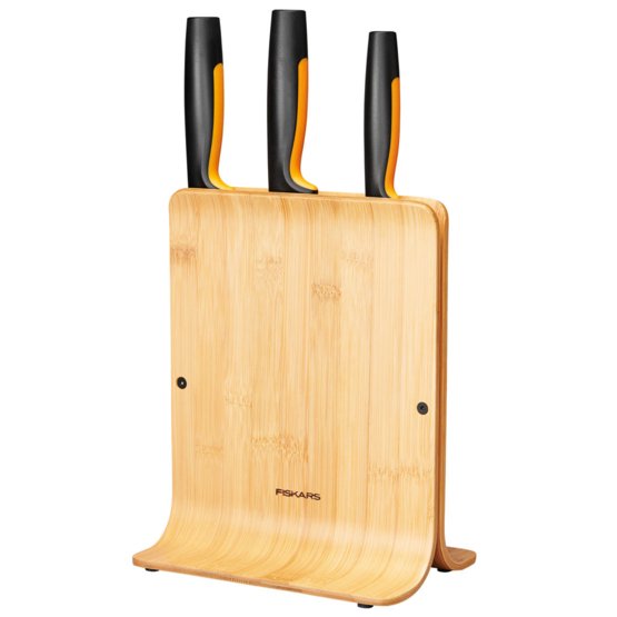 

Набор ножей FISKARS Functional Form, 3 шт., подставка, черный (1057553)