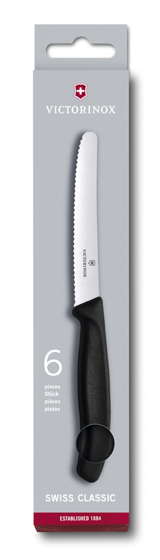 Набор ножей Victorinox Swiss Classic, 6шт., черный (6.7833.6)