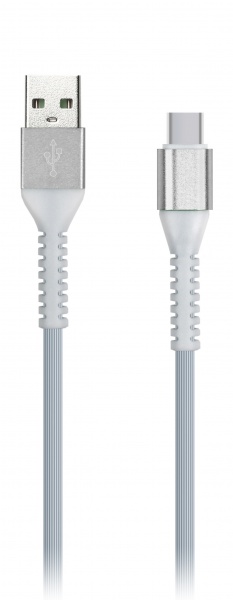 

Кабель USB 2.0(Am)-USB 2.0 Type-C(m), 2A, 1м, белый Smartbuy Flow 3D (iK-3112FL white), 0