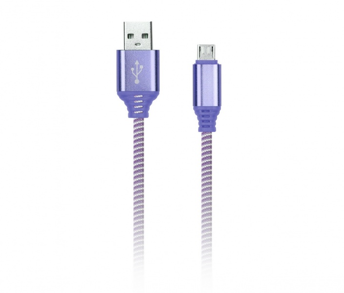 

Кабель USB 2.0(Am)-USB 2.0 Type-C(m), 2A, 1м, фиолетовый Smartbuy Socks (iK-3112NS violet), 0