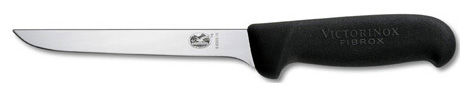 

Нож кухонный, обвалочный для мяса Victorinox Fibrox, лезвие 12 см (5.6303.12), Черный