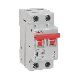 

Выключатель автоматический DKC YON MD63-2C10-6 двухполюсный (2P/2П) 10А C 6кА (MD63-2C10-6), YON MD63-2C10-6