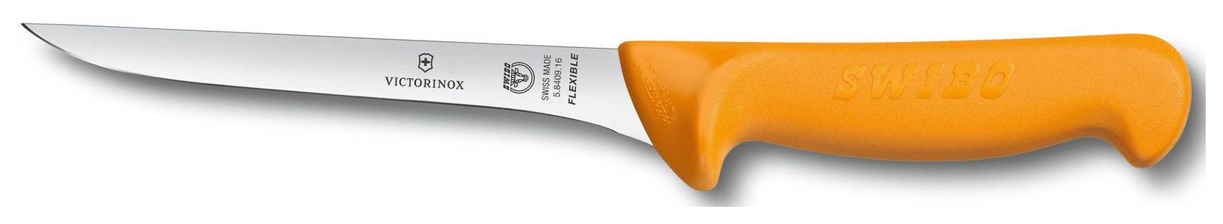 

Нож кухонный, обвалочный для мяса Victorinox Swibo, лезвие 16 см (5.8409.16), Желтый