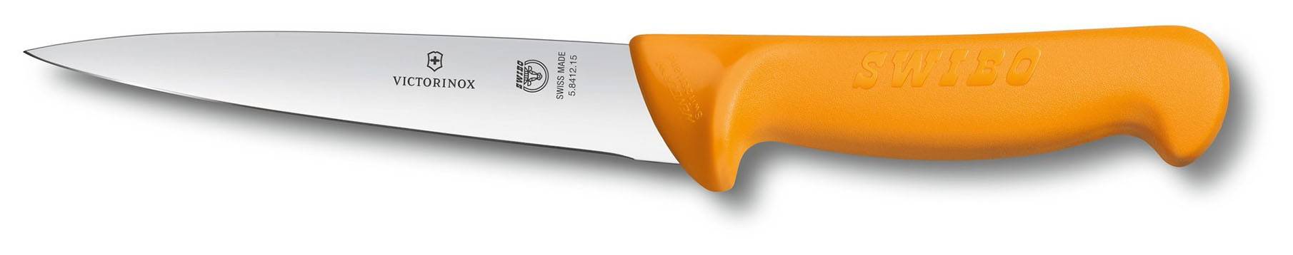 

Нож кухонный, обвалочный для мяса Victorinox Swibo, лезвие 15 см (5.8412.15), Желтый