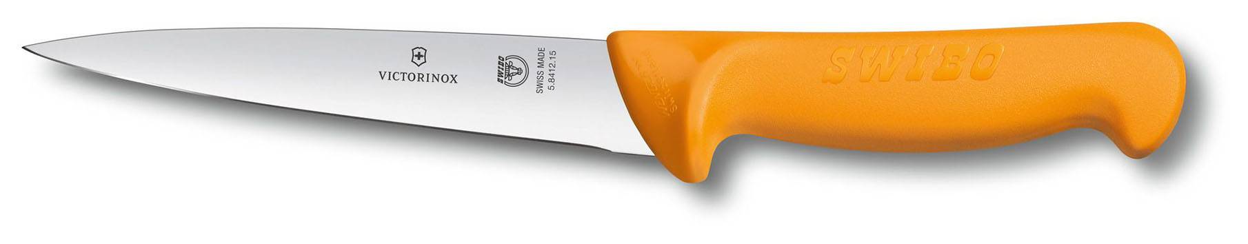 

Нож кухонный, обвалочный для мяса Victorinox Swibo, лезвие 18 см (5.8412.18), Желтый