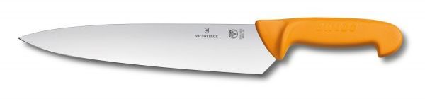 

Нож кухонный, разделочный для мяса Victorinox Swibo, лезвие 26 см (5.8451.26), Желтый