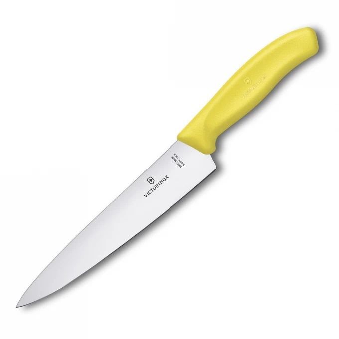 

Нож кухонный, разделочный для мяса Victorinox Swiss Classic, лезвие 19см (6.8006.19L8B), Желтый