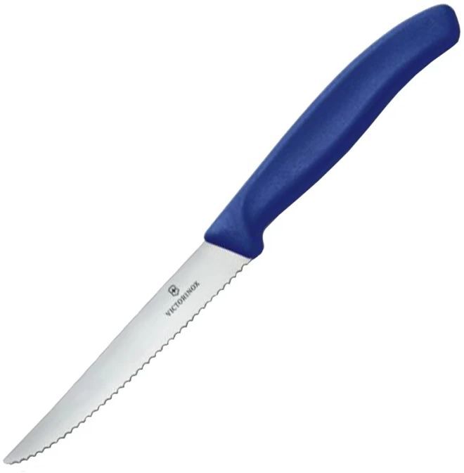 

Нож кухонный для стейка Victorinox Swiss Classic, лезвие 11 см (6.7232.20), Синий