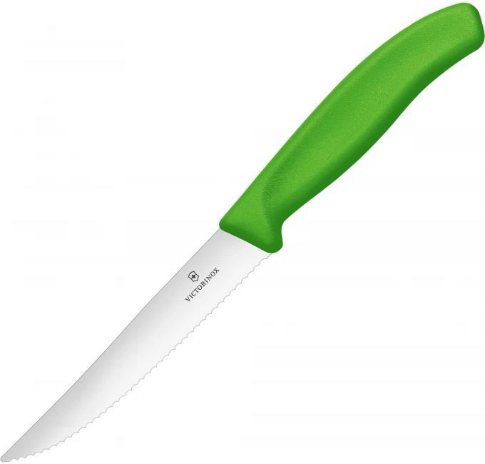 

Нож кухонный для стейка Victorinox Swiss Classic, лезвие 12см (6.7936.12L4), Салатовый