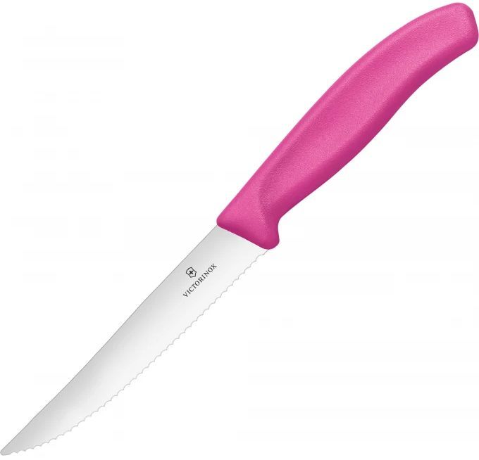 

Нож кухонный для стейка Victorinox Swiss Classic, лезвие 12см (6.7936.12L5), Розовый