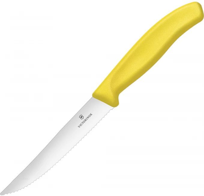 

Нож кухонный для стейка Victorinox Swiss Classic, лезвие 12см (6.7936.12L8), Желтый